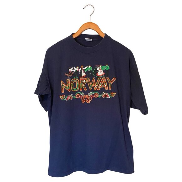 Sports Wear Classic Other - Norway Blue S/S T-Shirt Men's XL Sportswear Classic 100% Cotton